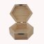 Fa doboz hatszög alapú