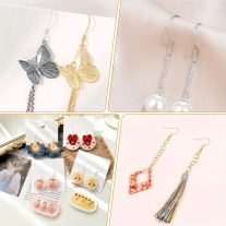 Fülbevaló alap golyós - arany 10db