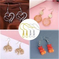 Fülbevaló alap golyós - arany 10db