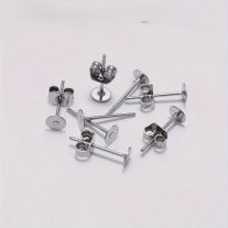 Fülbevaló alap stifttel 4mm 10db