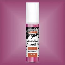 Akrilfesték metál 20ml - Magenta