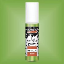 Akrilfesték metál 20ml - Világoszöld