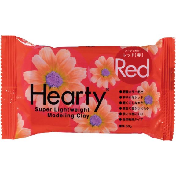 Hearty Color szuperkönnyű gyurma 50gr - Piros