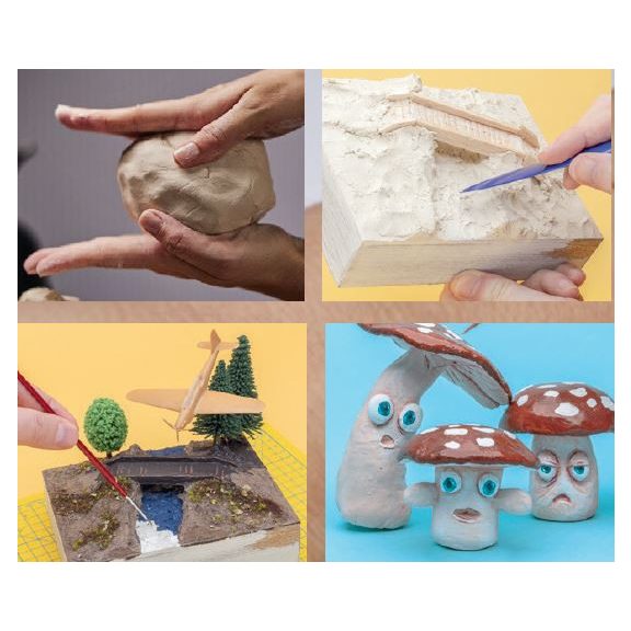 Papa's - Prémium Air Dry levegőn száradó gyurma Fehér 250gr